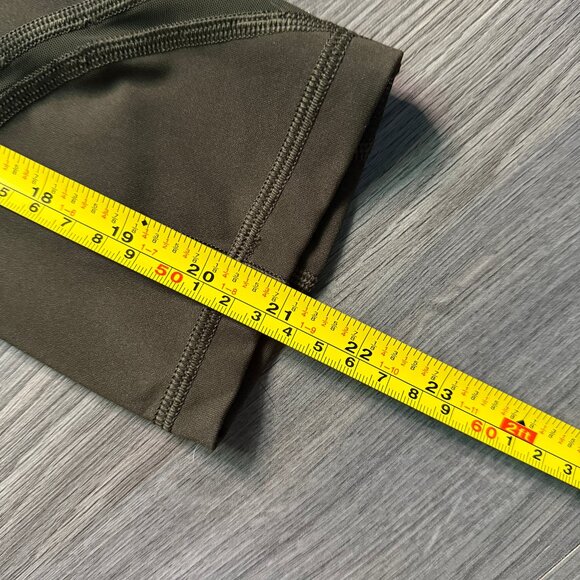 Lululemon Women's Wunder Under High-Rise Crop 21" *Mesh - Dark Olive - Picture 10 of 10